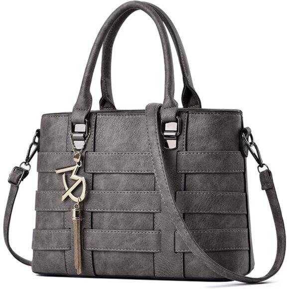 Designer Handbag for Women Ladies Handbags PU Leather  Aa167-grey - Picture 1 of 8